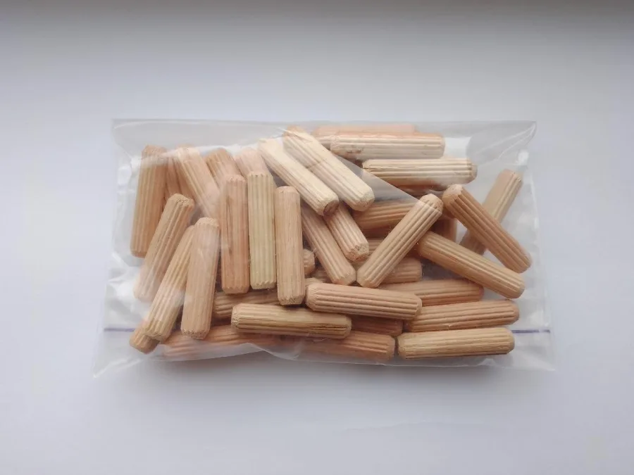 Wooden furniture dowel (peg) 8×35 mm, pack of 50 pcs — for furniture assembly